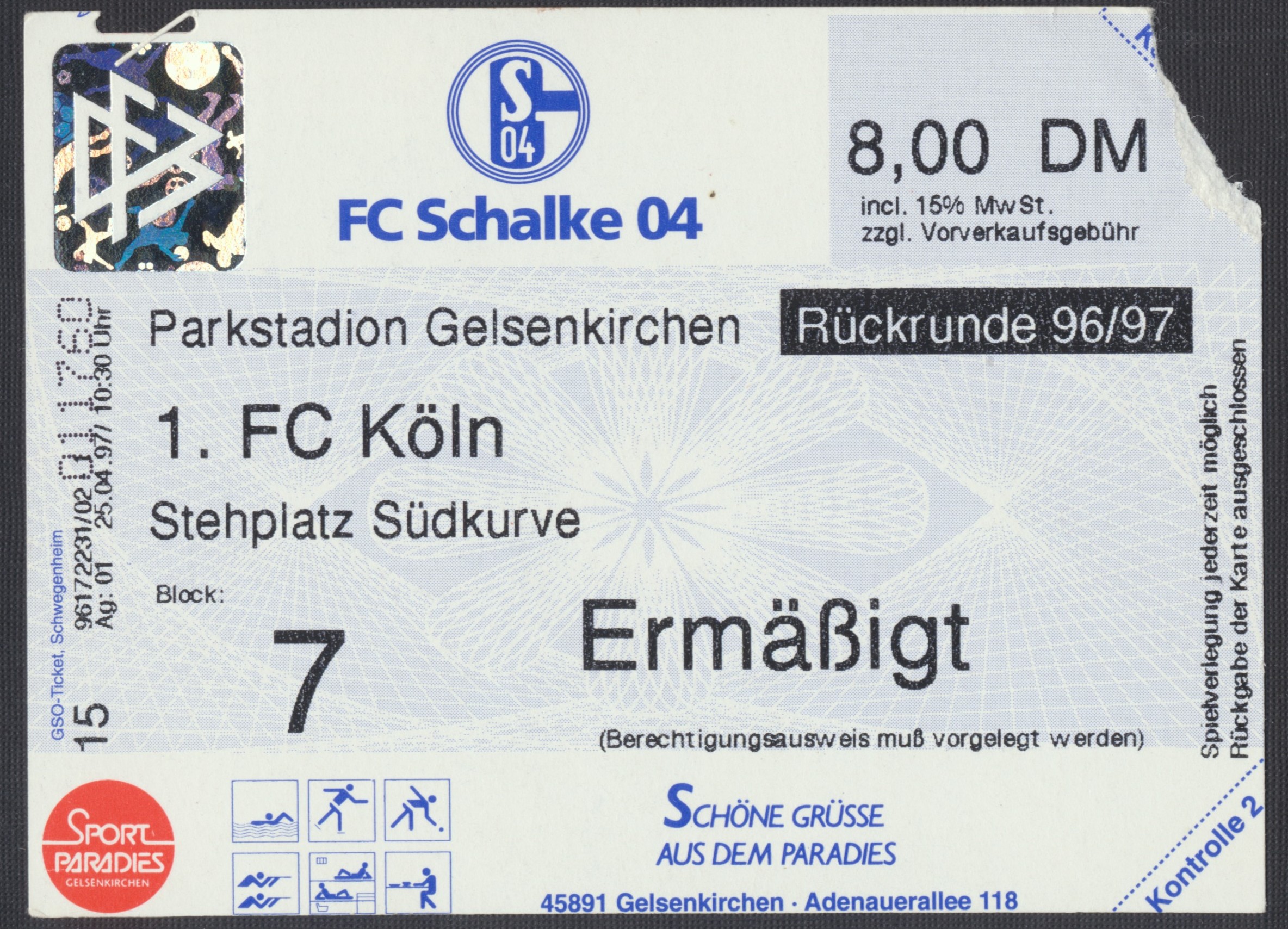 Eintrittskarte